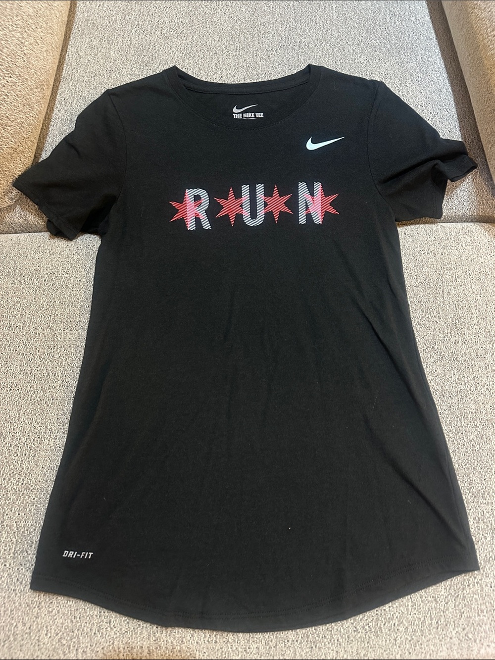 Nike Black Chicago Flag RUN Drifit Tee